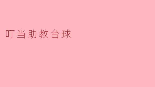 叮当助教台球