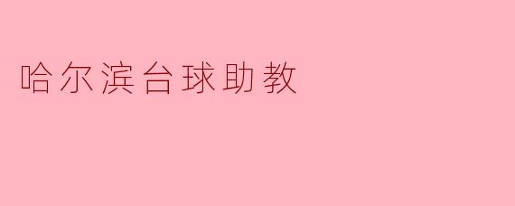 哈尔滨台球助教有哪些服务内容？