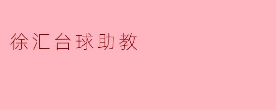 徐汇台球助教的工作内容是什么？
