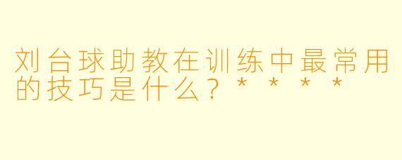 刘台球助教在训练中最常用的技巧是什么？****