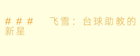 ### 飞雪：台球助教的新星