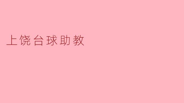 上饶台球助教