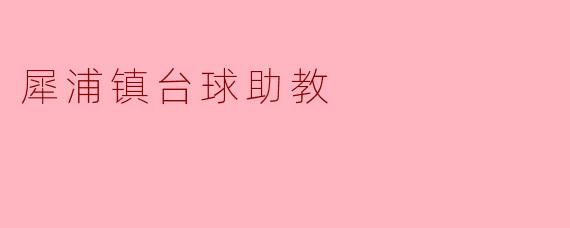 犀浦镇的台球助教:推动青少年运动发展的新力量
