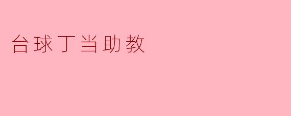 台球丁当助教