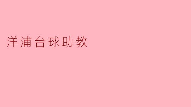 洋浦台球助教