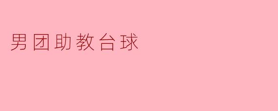 男团助教在台球比赛中扮演什么角色？**
