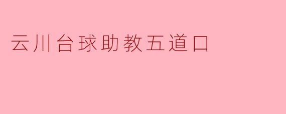 云川台球助教五道口