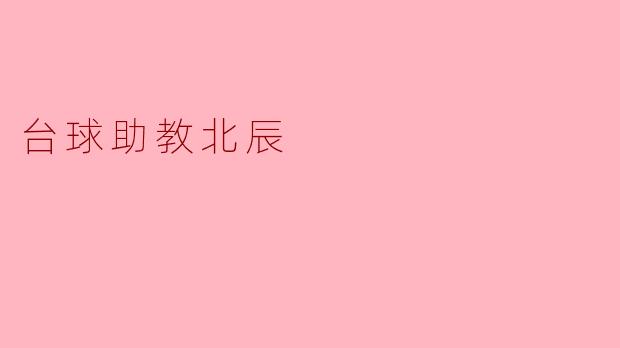 台球助教北辰