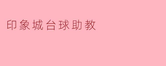 印象城台球助教——提升台球技能的新选择