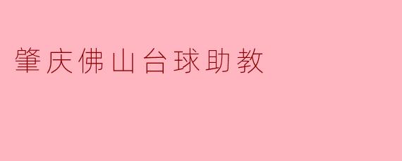 肇庆佛山台球助教——畅游台球世界的桥梁