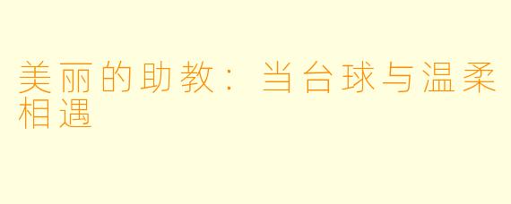 美丽的助教:当台球与温柔相遇
