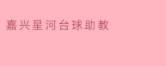 嘉兴星河台球助教的主要服务内容有哪些？