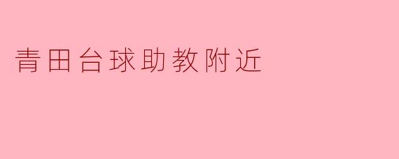 青田台球助教附近