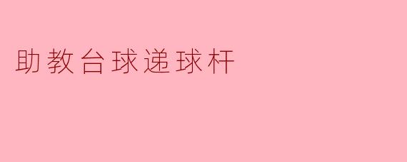 助教台球递球杆