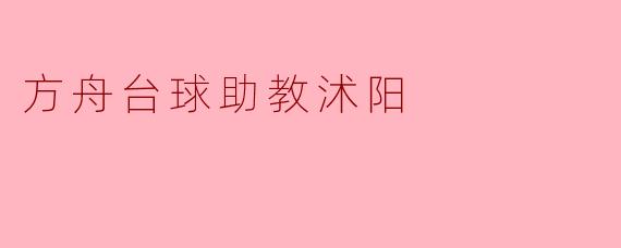 方舟台球助教沭阳