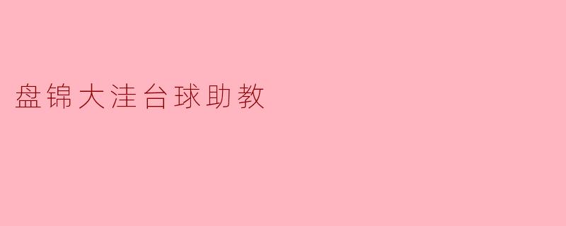 盘锦大洼台球助教