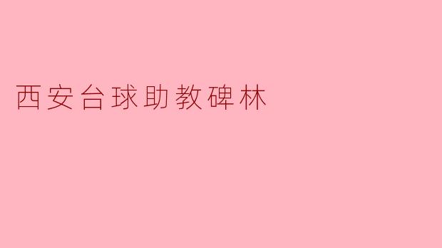 西安台球助教碑林