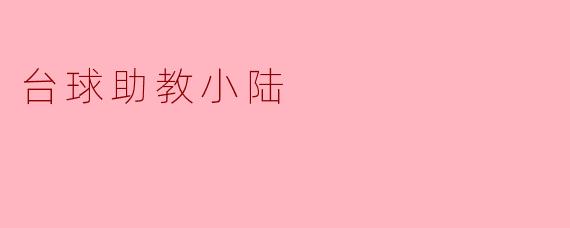 台球助教小陆