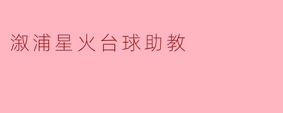溆浦星火台球助教有哪些具体的培训内容?****