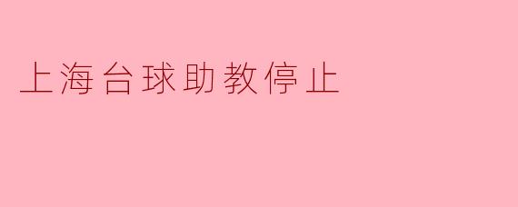 上海台球助教停止